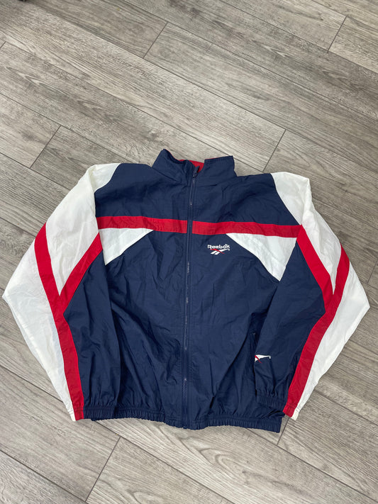 L-Vintage Reebok Colorblock Windbreaker