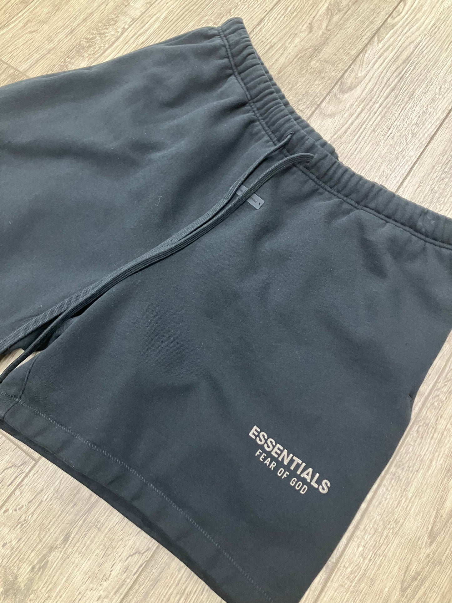 2XL-Fear Of God Essentials Black Shorts