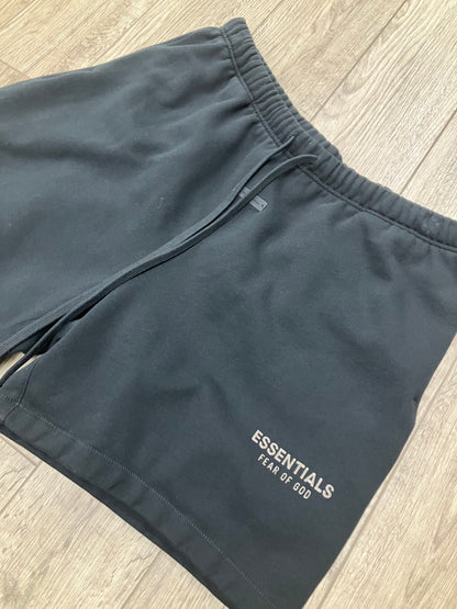 2XL-Fear Of God Essentials Black Shorts