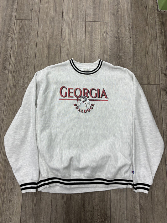 XL - Vintage Champion Georgia Bulldogs Crewneck Sweatshirt