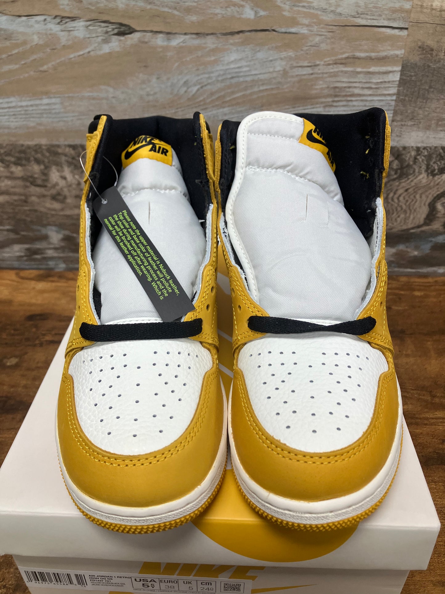 5.5Y-Air Jordan 1 High yellow ochre
