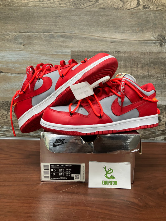 Nike Dunk Low Off-White University Red Size 8.5