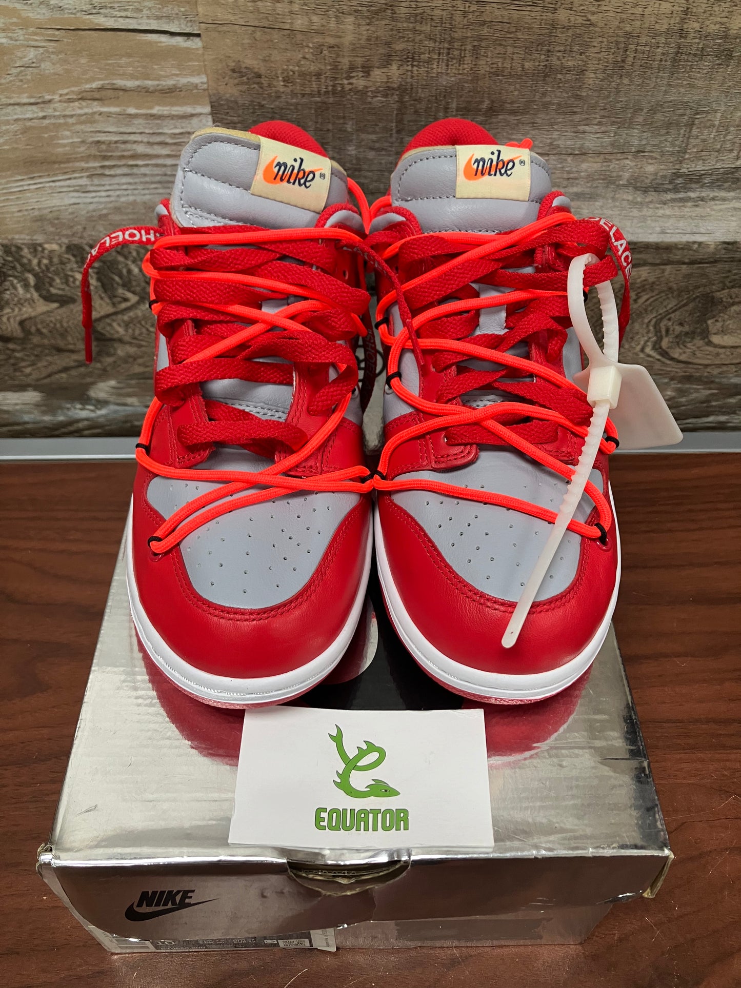 Nike Dunk Low Off-White University Red Size 8.5