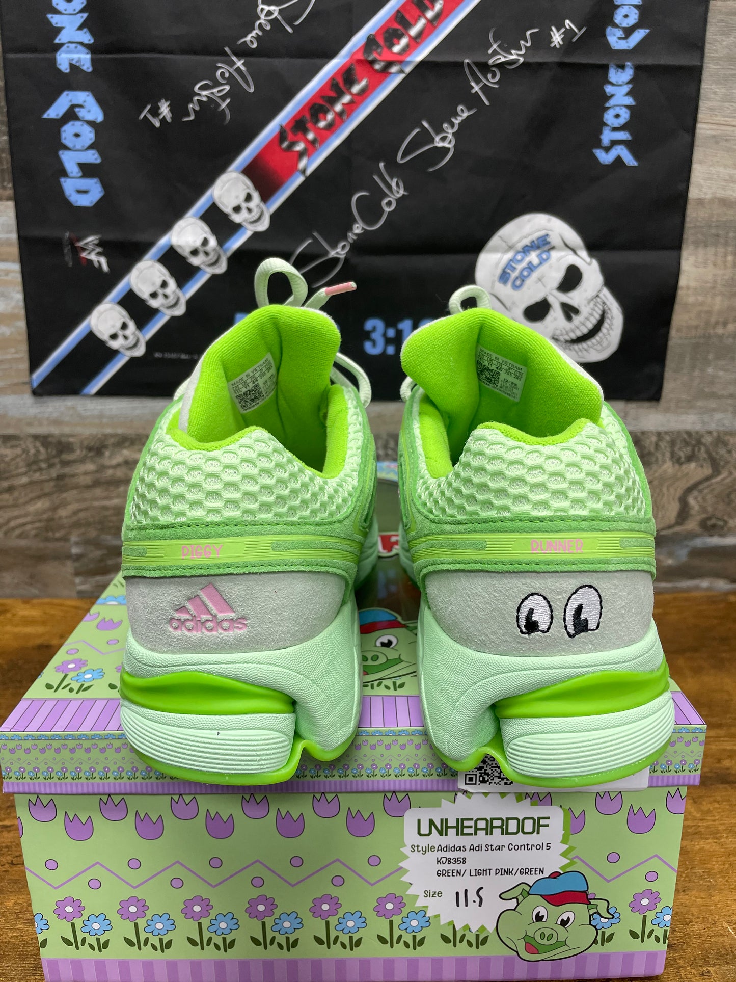 11.5-UNheardof adidas Adistar Control 5 Piggy Runner 2.0 Cupcake