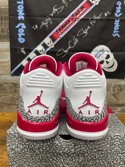 13-Air Jordan 3 Cardinal Red