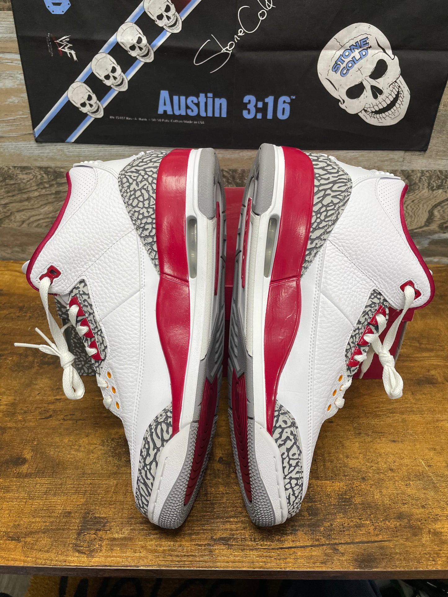 13-Air Jordan 3 Cardinal Red