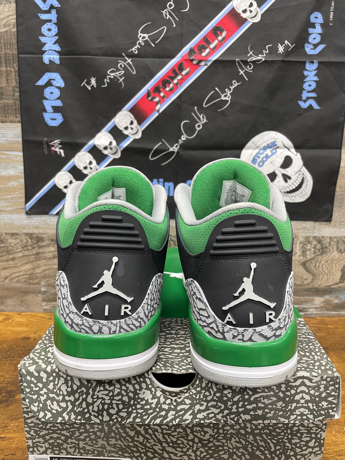 13-Air Jordan 3 Pine Green