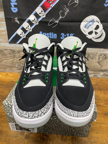 13-Air Jordan 3 Pine Green