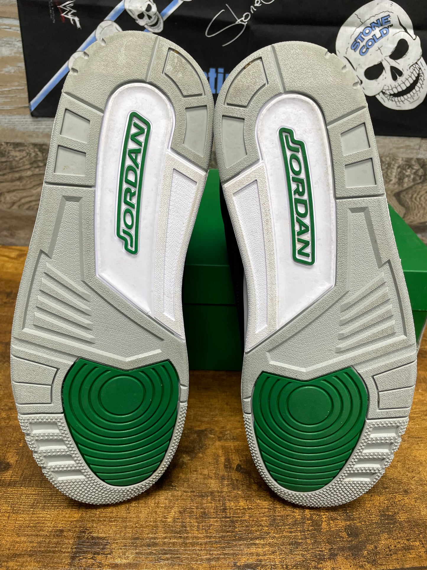 13-Air Jordan 3 Pine Green