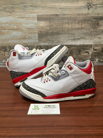 Air Jordan 3 Fire Red 6.5 Y