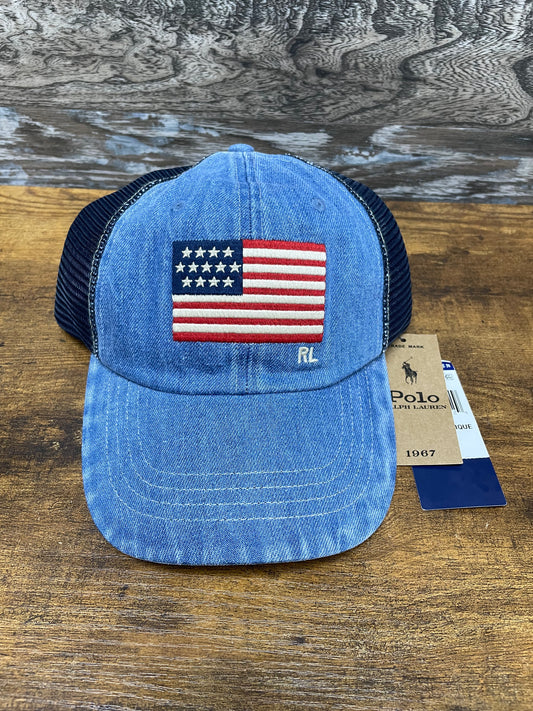 Polo Ralph Lauren Flag Denim Ball Cap