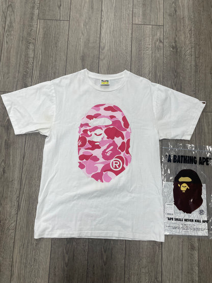 XL-Bape ABC Pink Camo Ape Head tee