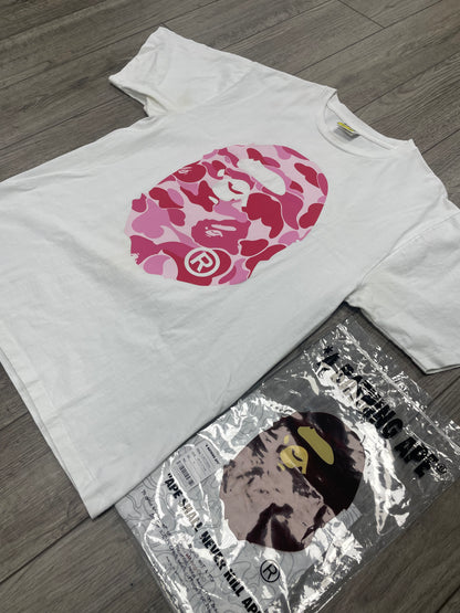 XL-Bape ABC Pink Camo Ape Head tee