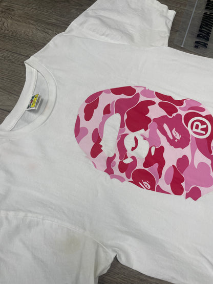 XL-Bape ABC Pink Camo Ape Head tee