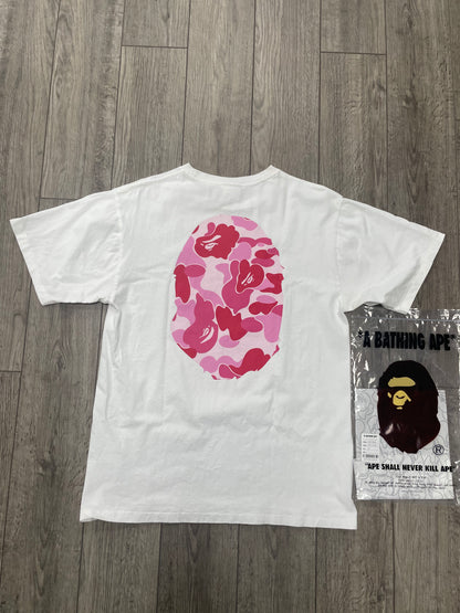 XL-Bape ABC Pink Camo Ape Head tee