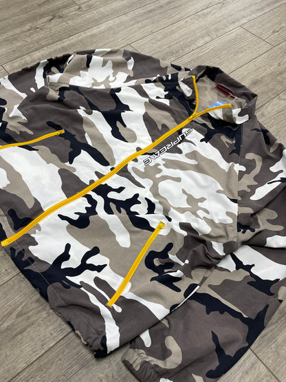 L-Supreme Snow Camo Contrast Zip Track Jacket