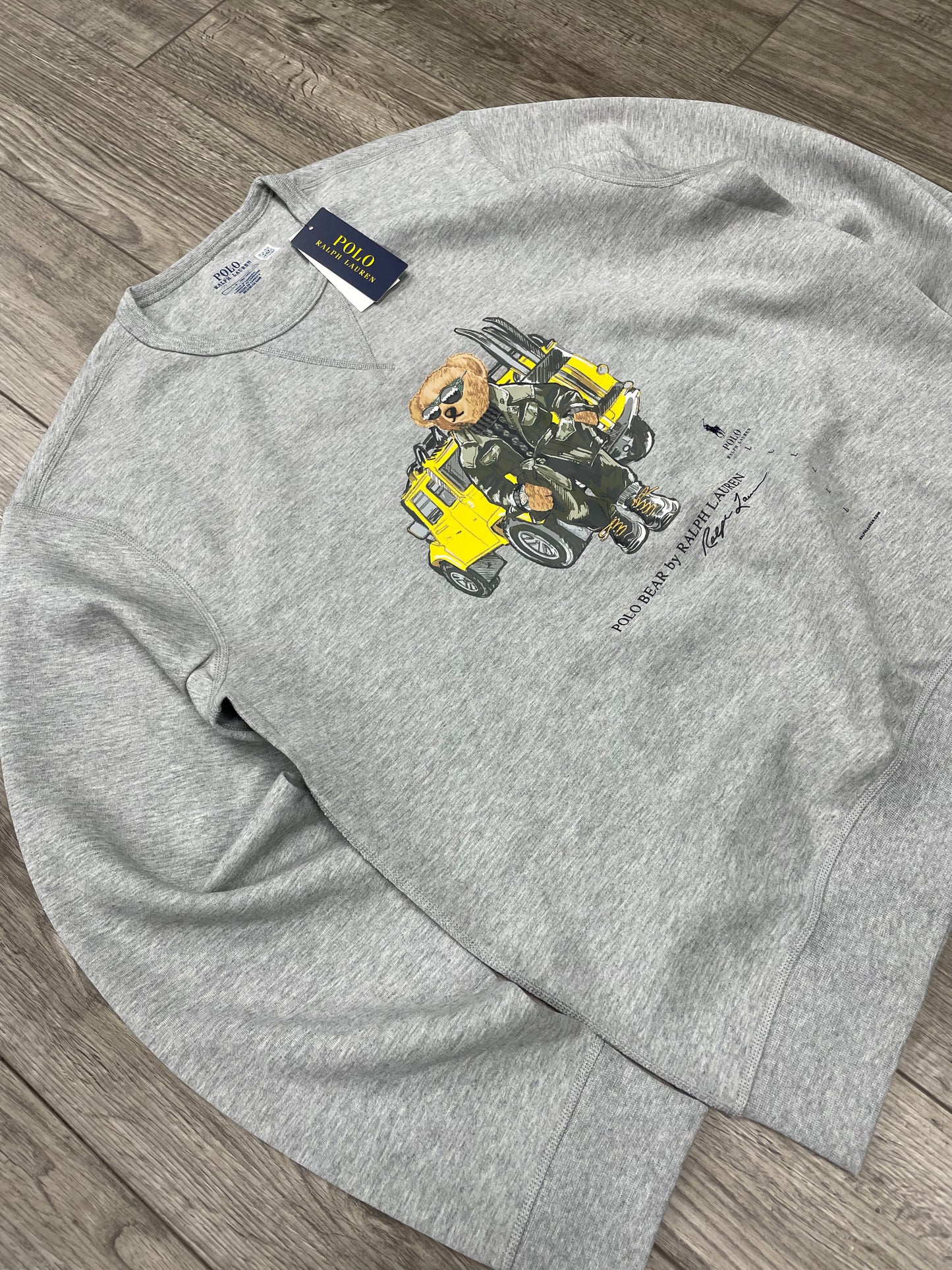 L-Ralph Lauren Polo Bear Gray Sweatshirt