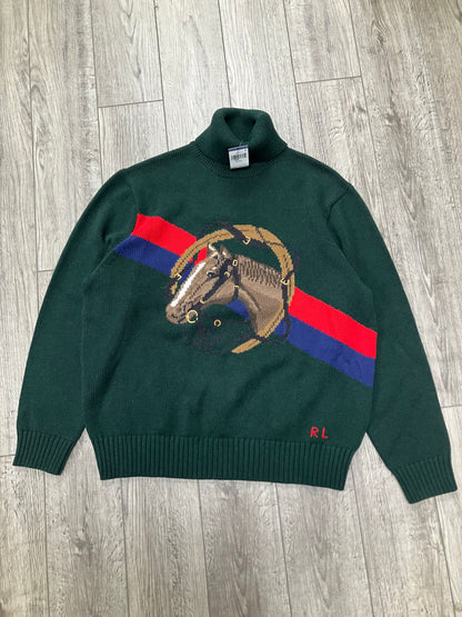 XL-Polo Ralph Lauren Equestrian Horsehead Turtleneck