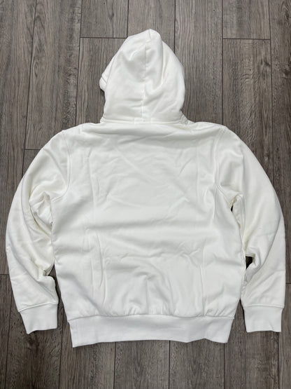 M-Polo Ralph Lauren Fleece Lined Bear White Hoodie