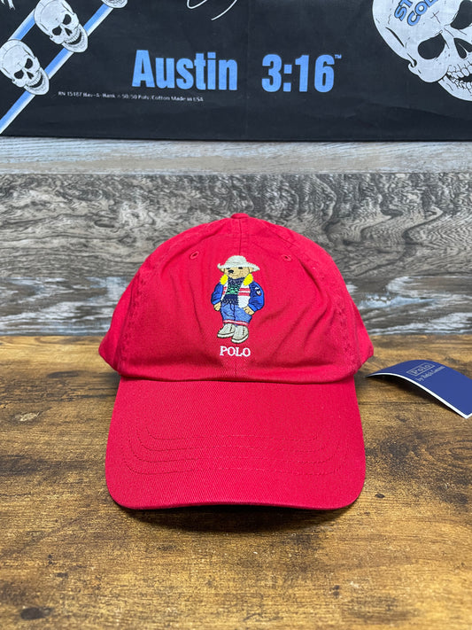 OS-Polo Ralph Lauren Cowboy Hat Bear Cap