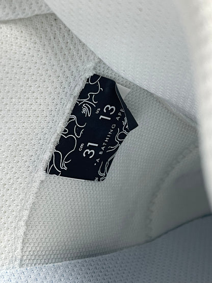 13-Bape ROADSTA #3 Gray/White Suede