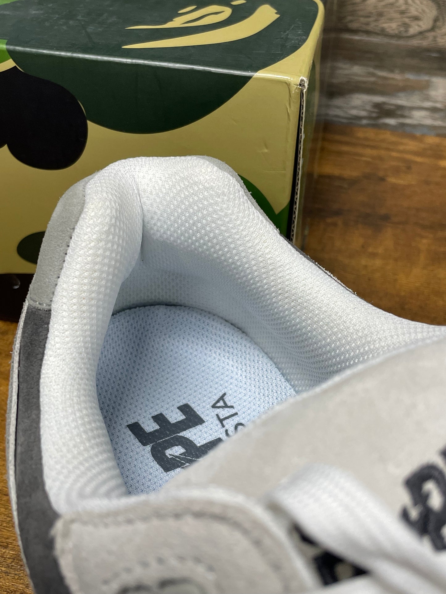13-Bape ROADSTA #3 Gray/White Suede