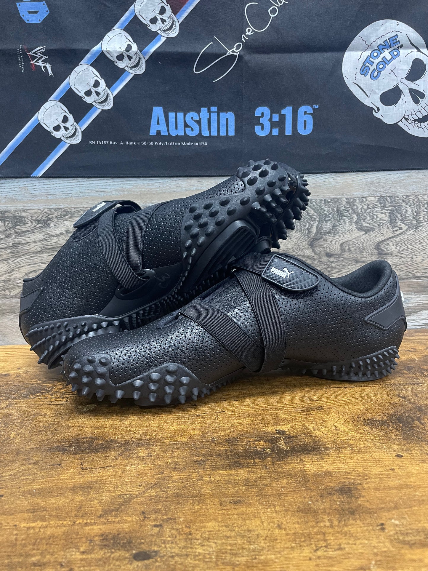 11-Puma Mostro Perforated Leather Sneaker