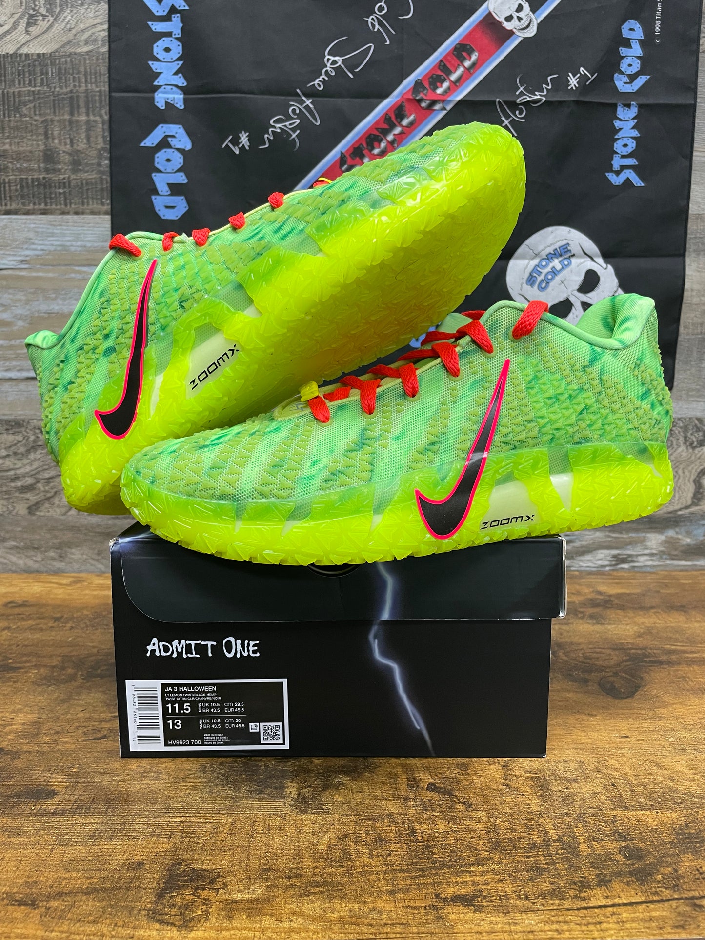 11.5-Nike Ja 3 Zombie