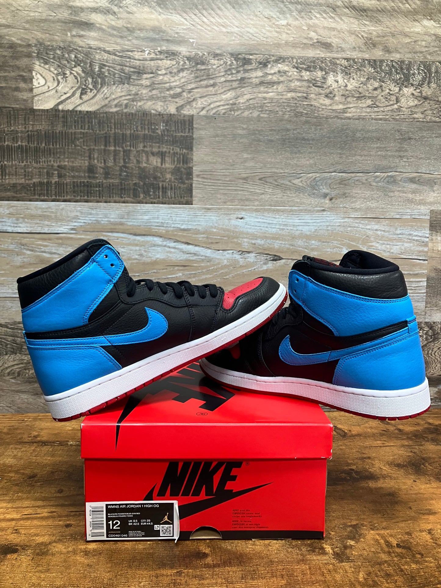 12w-Air Jordan 1 High UNC to Chicago