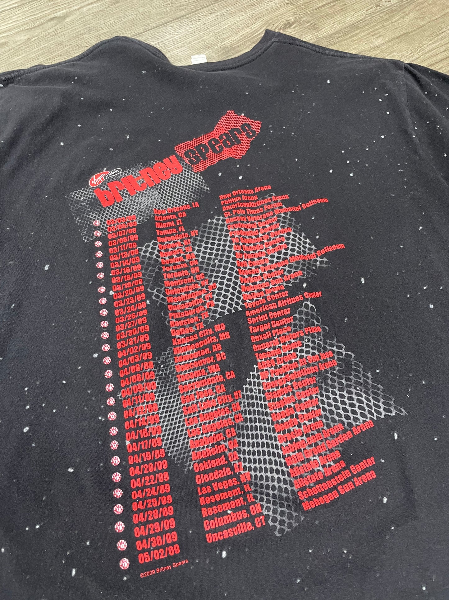 2XL-Britney Spears You Want A Piece Of Me 2009 Tour Tee