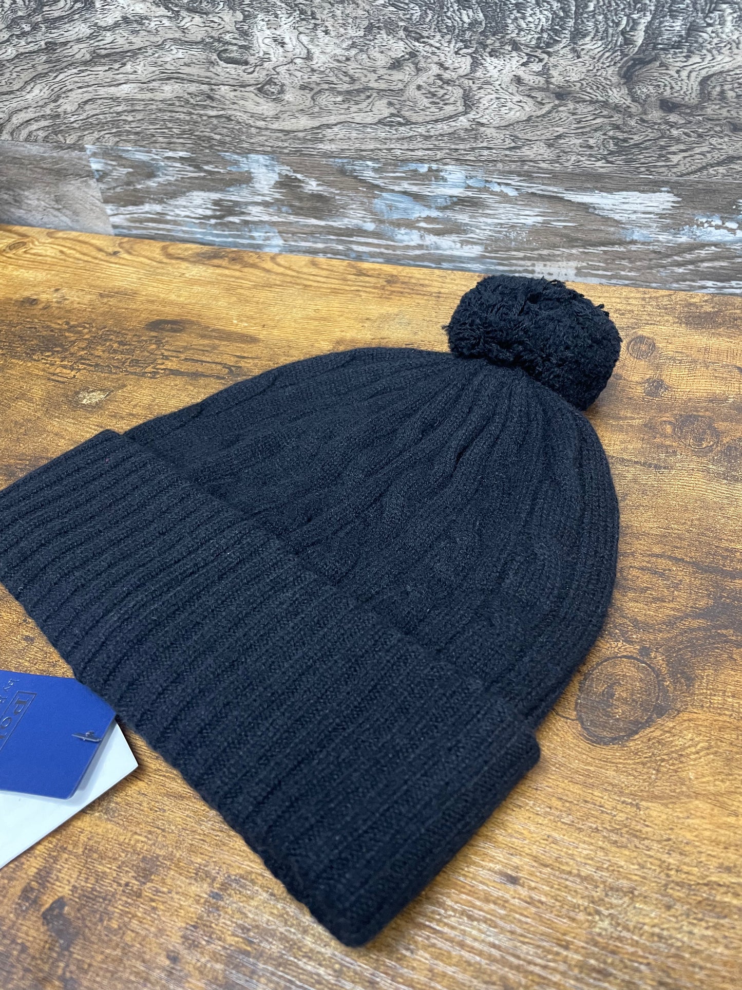 OS-Polo Ralph Lauren Cable-Knit Pom-Pom Beanie
