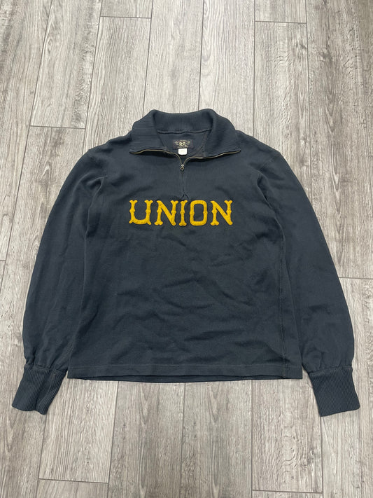 M-RRL Union Black Quarter Zip