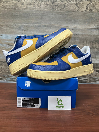 Nike Air Force 1 Low SP Undefeated 5 on it Blue Yellow Croc Size 9.5