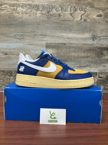 Nike Air Force 1 Low SP Undefeated 5 on it Blue Yellow Croc Size 9.5