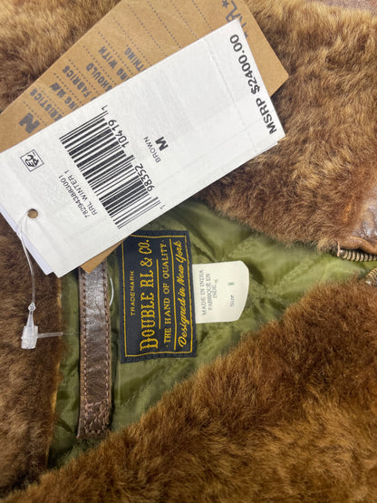 M-RRL Leather Shearling Collar Lined Jacket