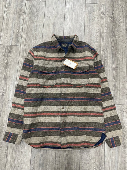 M-RRL Preston Striped Cotton Blend Overshirt