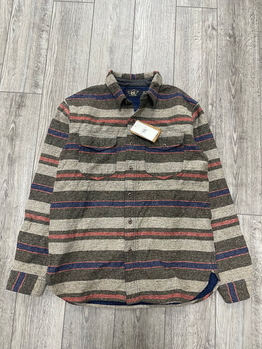 M-RRL Preston Striped Cotton Blend Overshirt