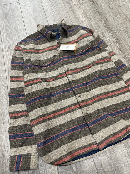 M-RRL Preston Striped Cotton Blend Overshirt