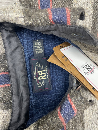 M-RRL Preston Striped Cotton Blend Overshirt