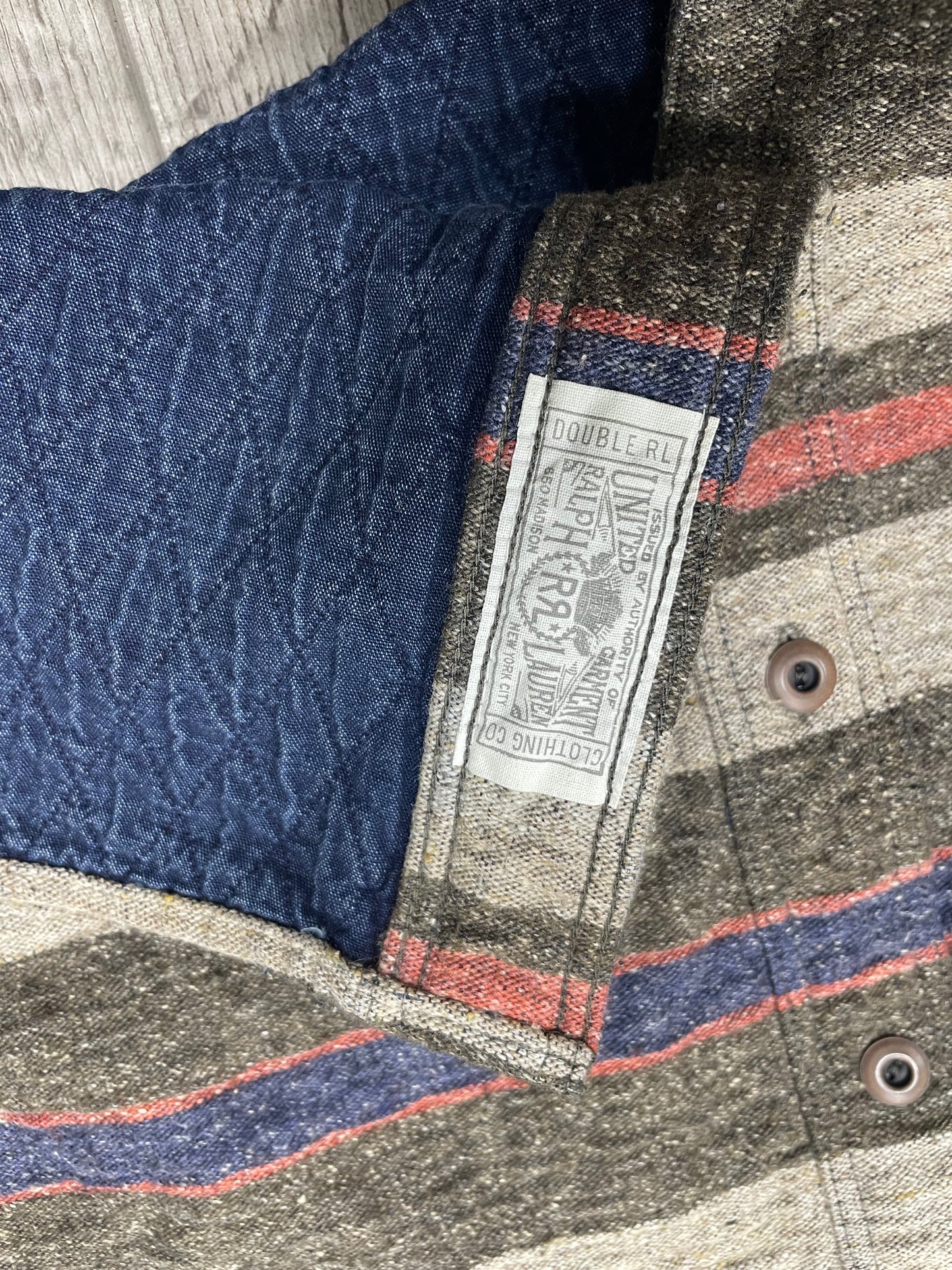 M-RRL Preston Striped Cotton Blend Overshirt