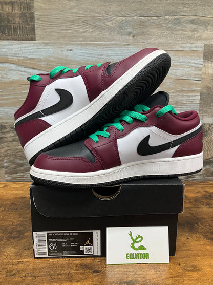 Jordan 1 Low SE Dark Beetroot Roma Green Size 6.5Y