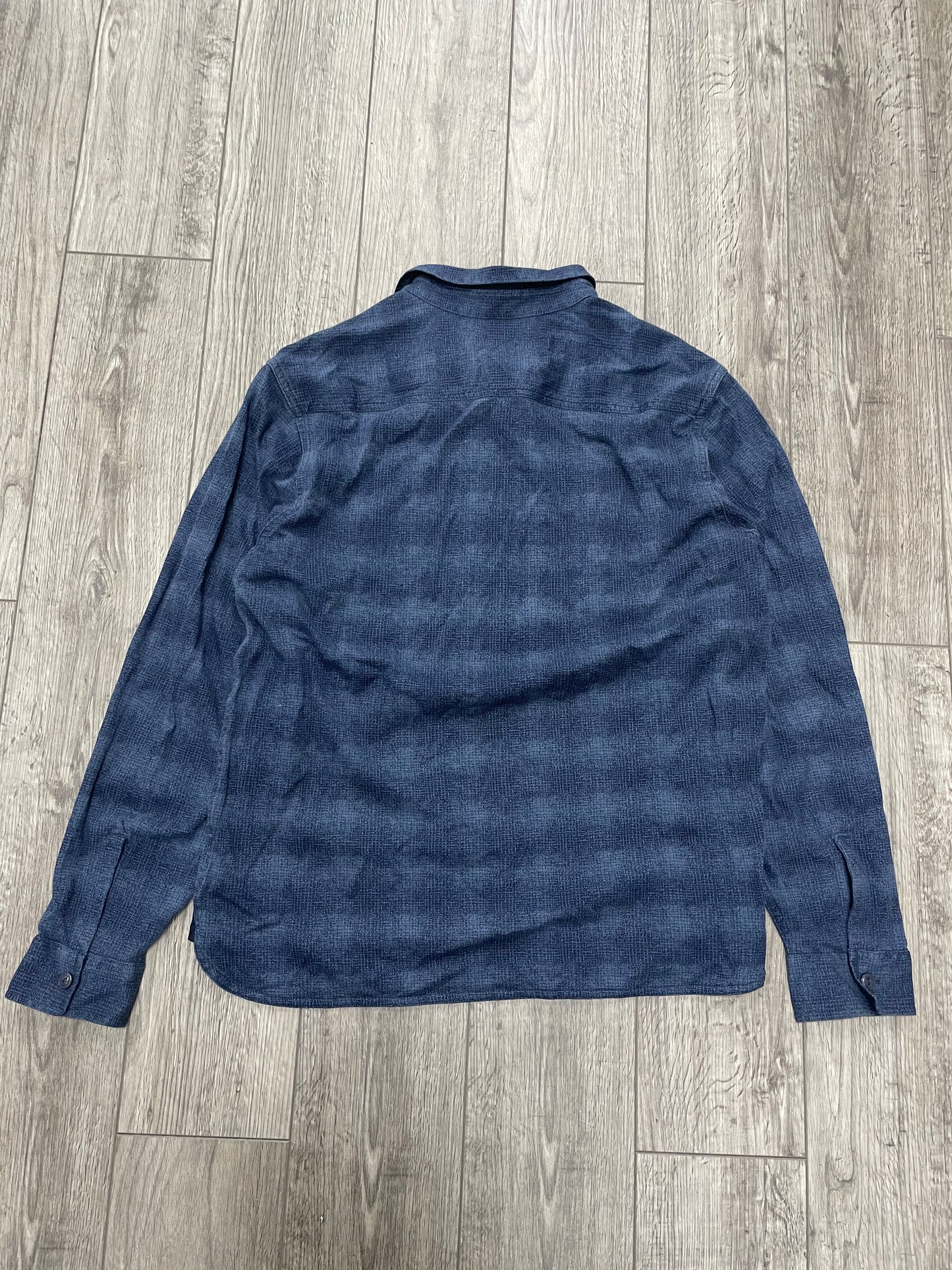 L-RRL Navy Plaid Print Workshirt