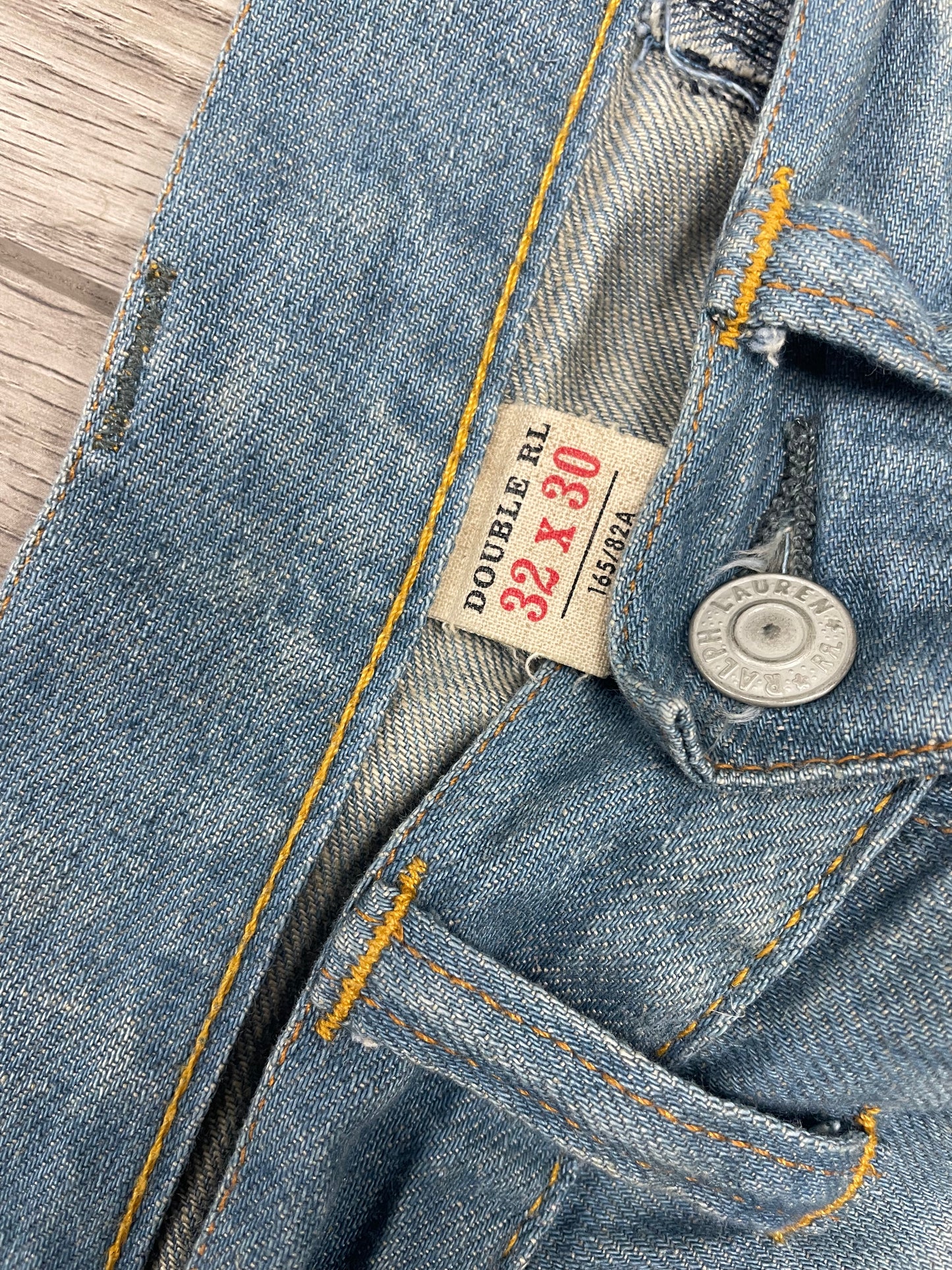 32-RRL 5 Pocket Distressed Selvedge Jeans