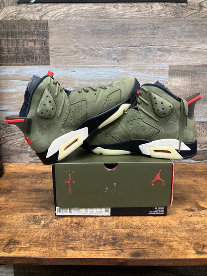 10-Air Jordan 6 Travis Scott Olive