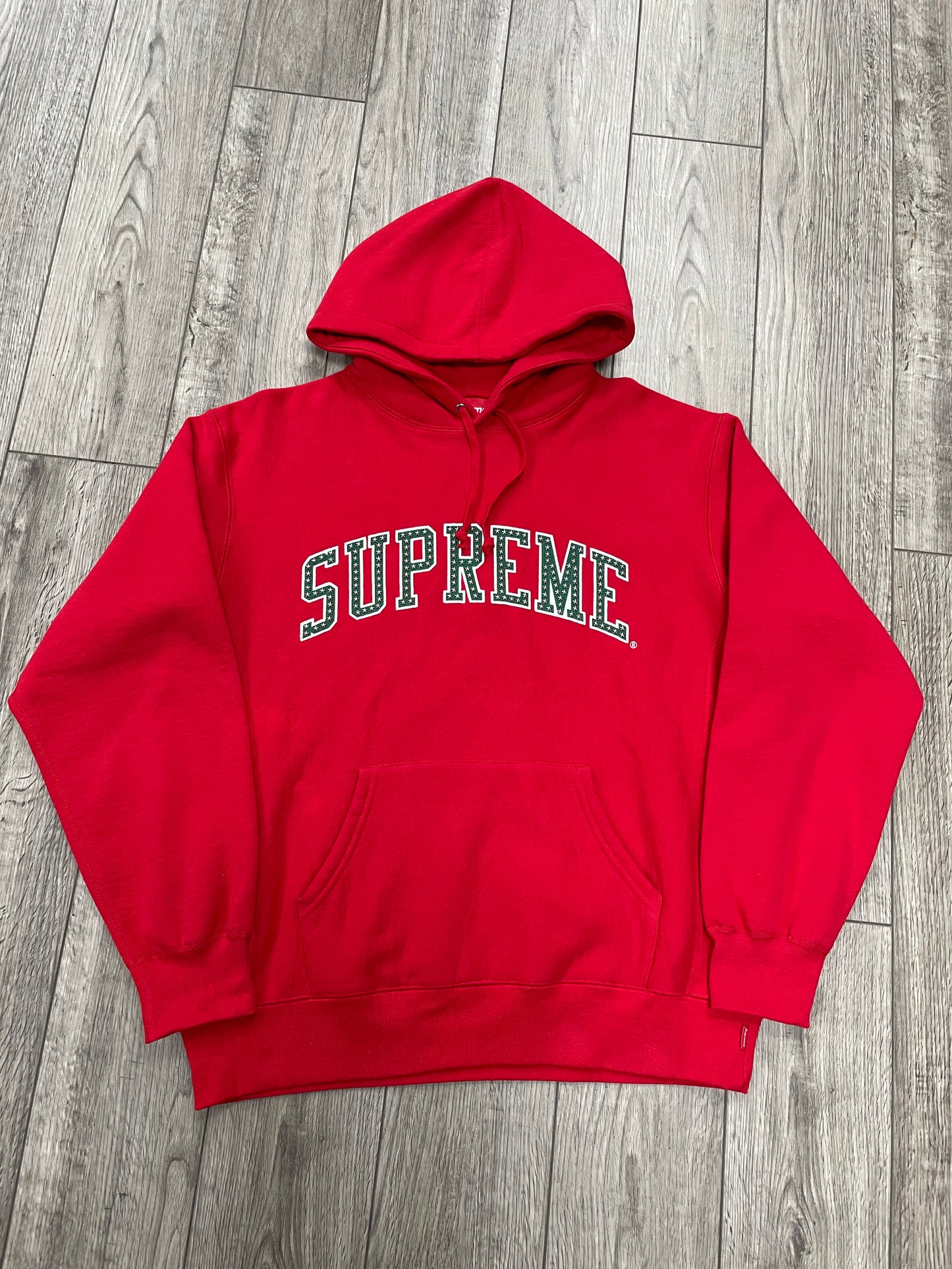 M-Supreme Stars Arc Red Hoodie