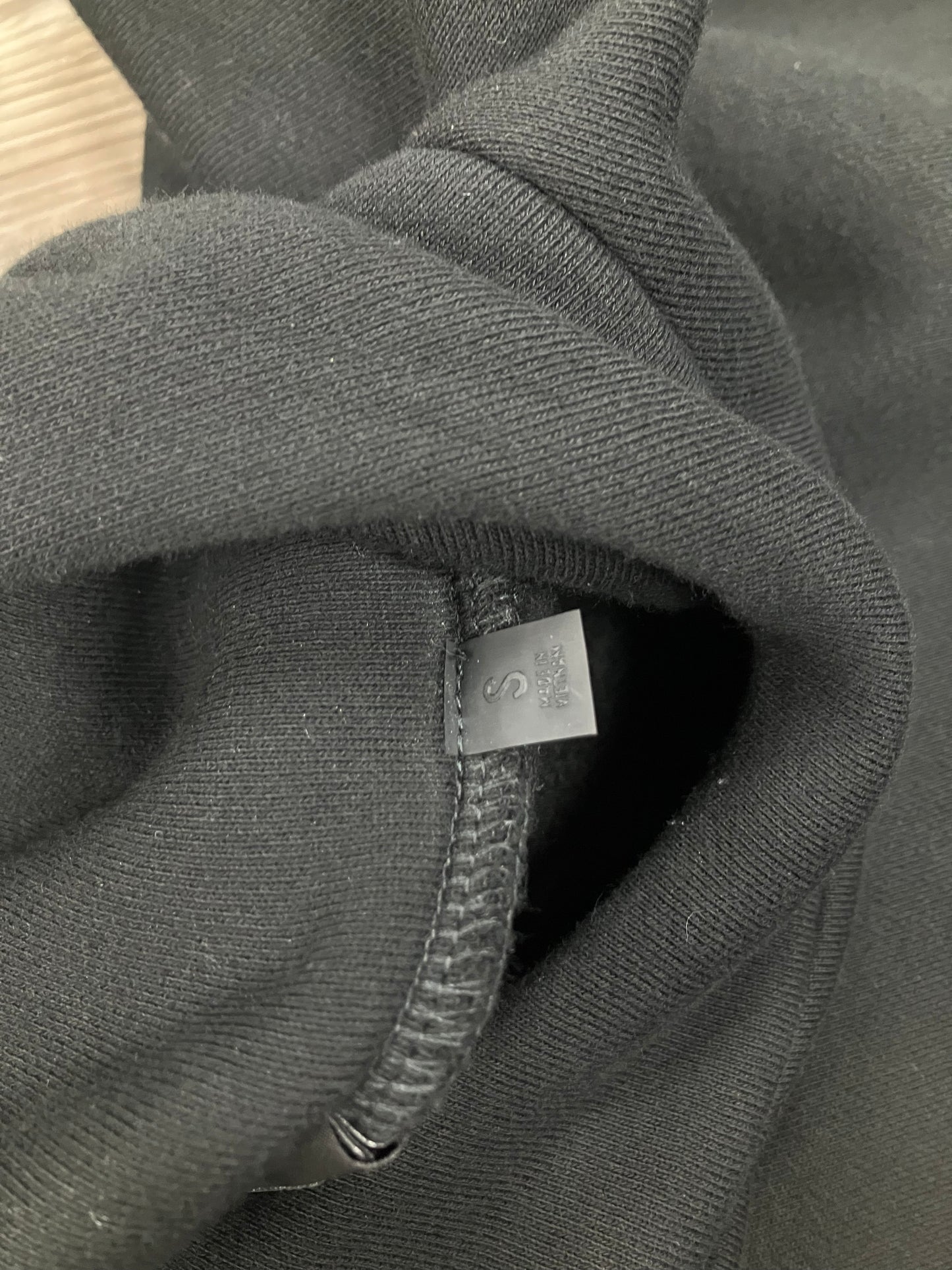 S-Fear Of God Essentials Black Hoodie