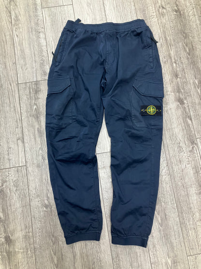 34-Stone Island Compass-Patch Cargo Pants