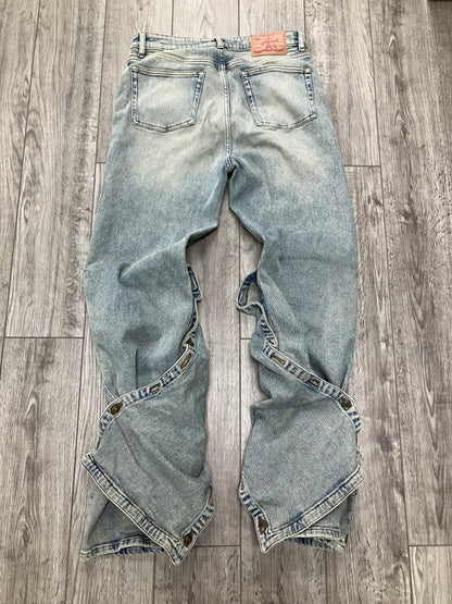 30-Y/Project SSENSE exclusive Button Leg Jeans