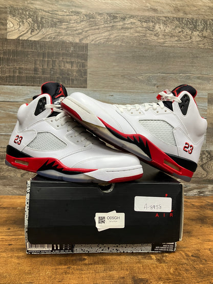 11-Air Jordan 5 Fire Red black tongue 2013