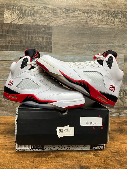 11-Air Jordan 5 Fire Red black tongue 2013